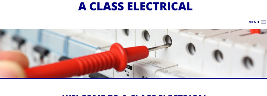 Main header - "A Class Electrical"
