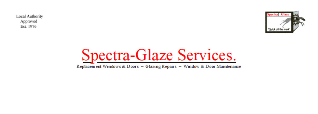 Main header - "SPECTRA - GLAZE SERVICES"