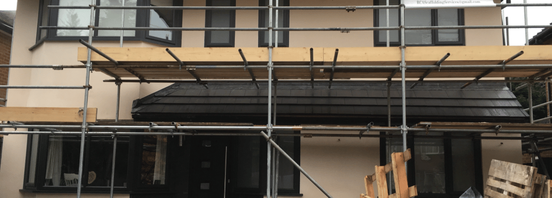 Main header - "D C L Rendering & Plastering"