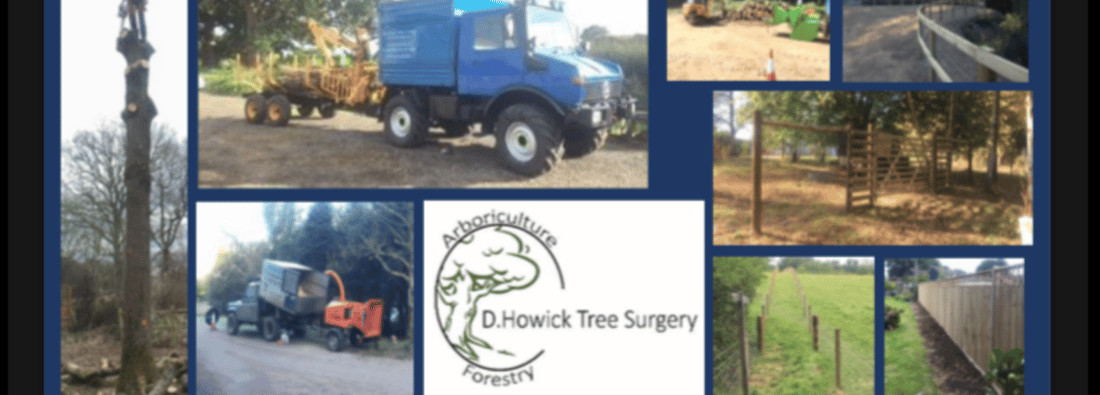 Main header - "D. HOWICK TREE SURGERY"