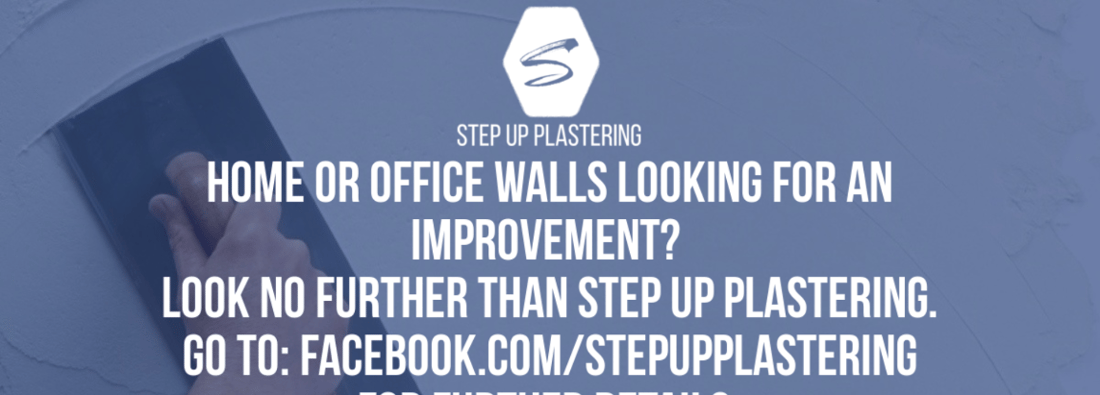 Main header - "Step Up Plastering"