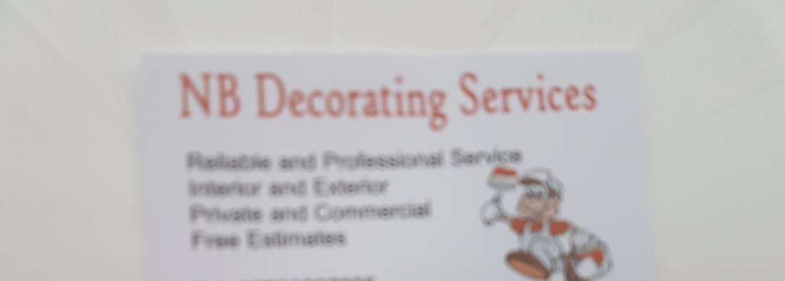 Main header - "NB Decorating Services"