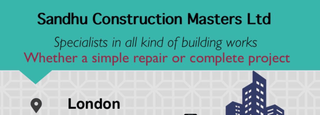 Main header - "SANDHU CONSTRUCTION MASTERS LTD"
