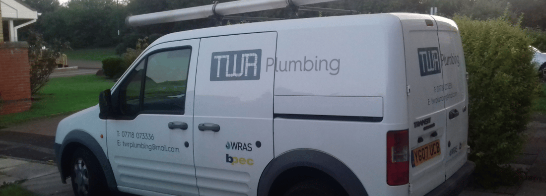 Main header - "TWR plumbing"