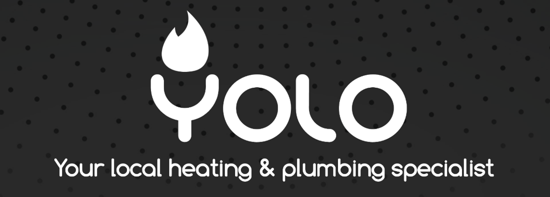 Main header - "yolo heating and plumbing"