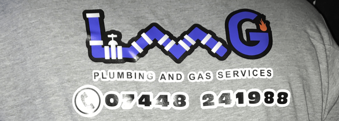 Main header - "LMG Plumbing and Gas"