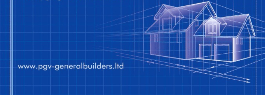Main header - "PGV GENERAL BUILDERS LTD"