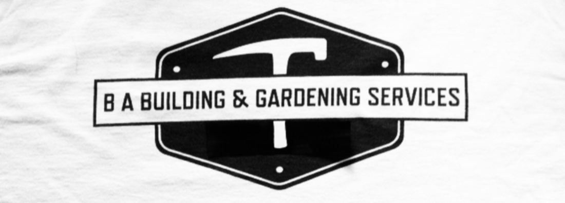 Main header - "BA Building & Gardening Services"