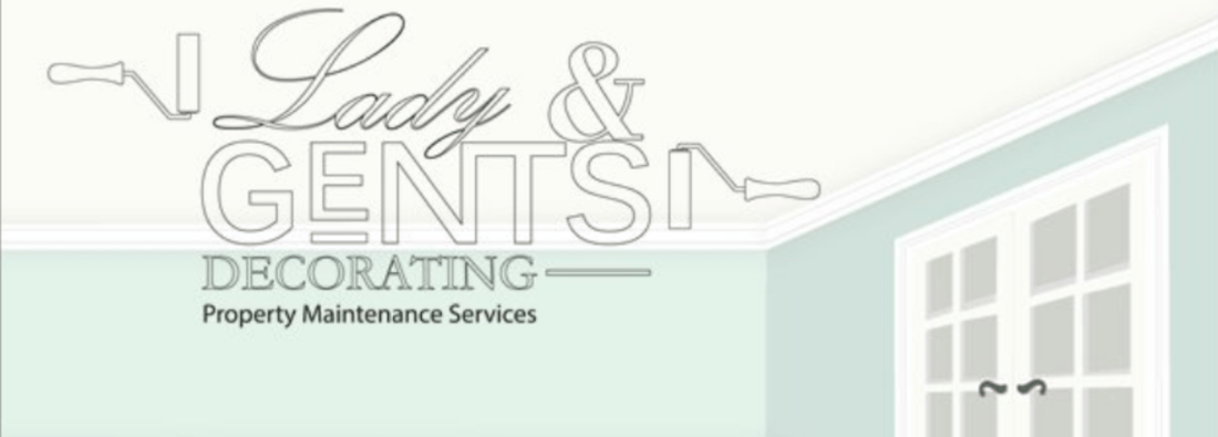 Main header - "Lady and Gents Decorating"