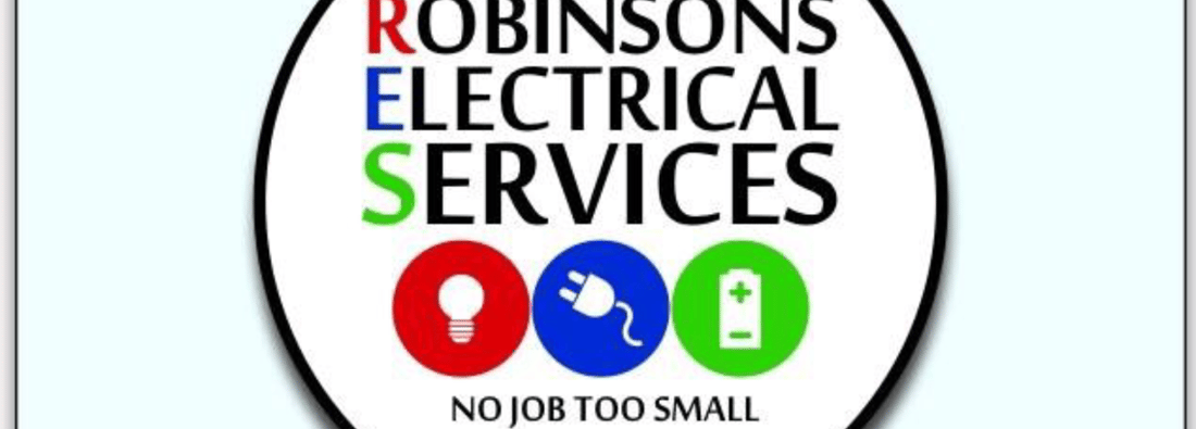 Main header - "ROBINSONS ELECTRICAL SERVICES"
