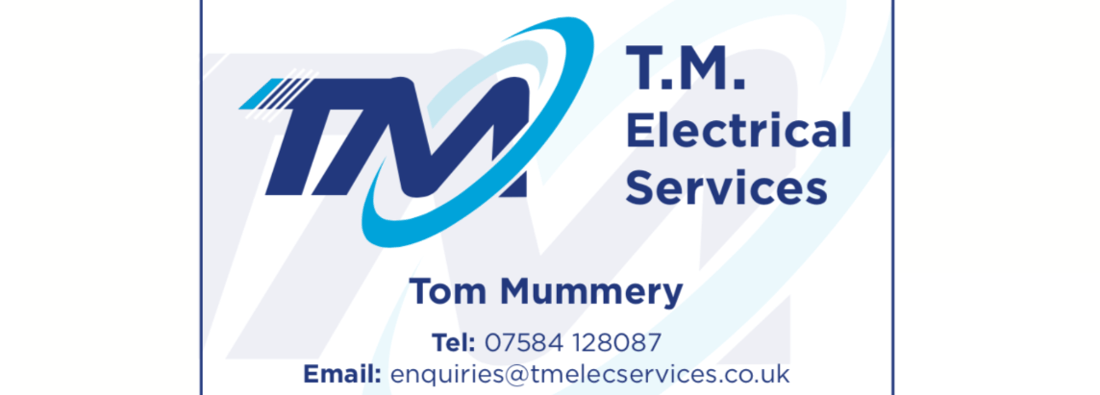 Main header - "TM Electrical Services"