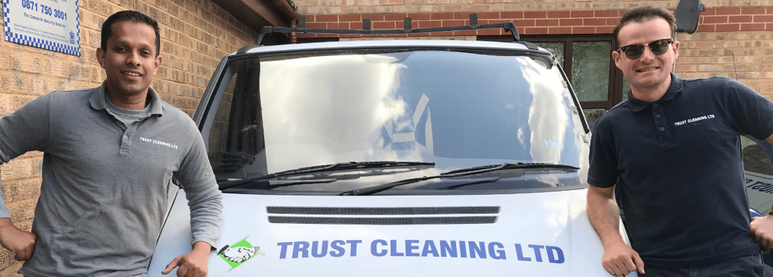 Main header - "TRUST CLEANING LTD"