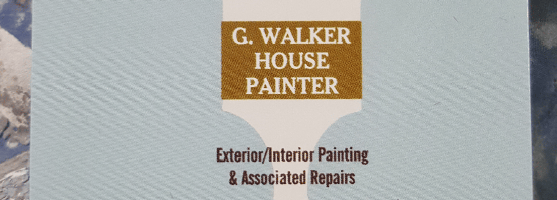 Main header - "G. Walker Painting & Decorating"