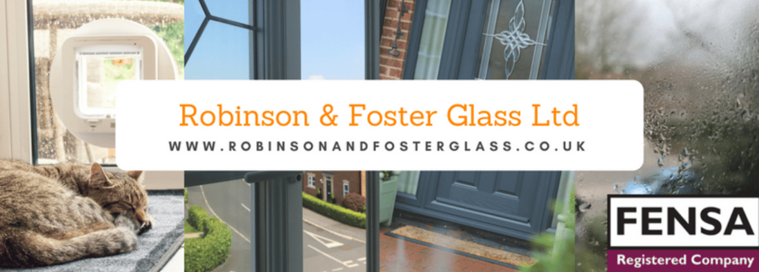 Main header - "ROBINSON & FOSTER GLASS LTD"