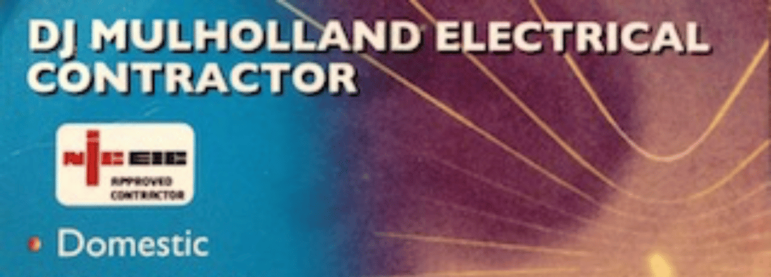 Main header - "D J MULHOLLAND ELECTRIC"
