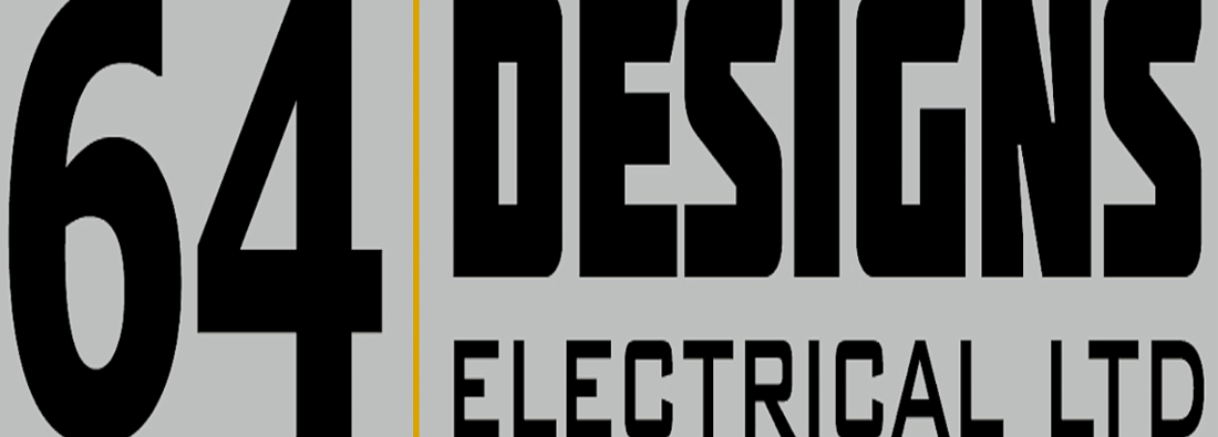 Main header - "64 DESIGNS ELECTRICAL LTD"