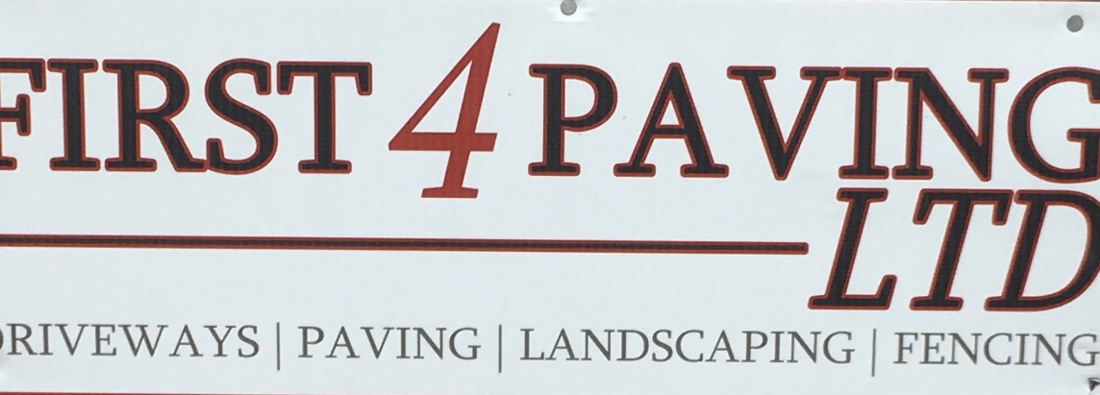Main header - "First 4 Paving Ltd"