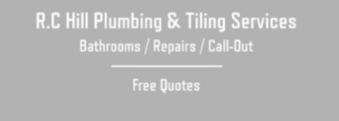 Main header - "R.C HILL PLUMBING & TILING SERVICES"