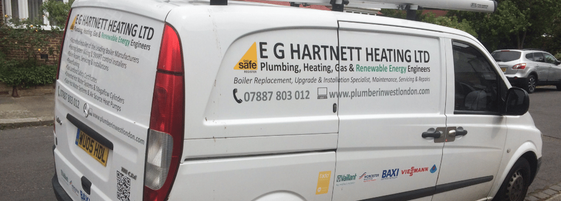 Main header - "EG HARTNETT HEATING LIMITED"