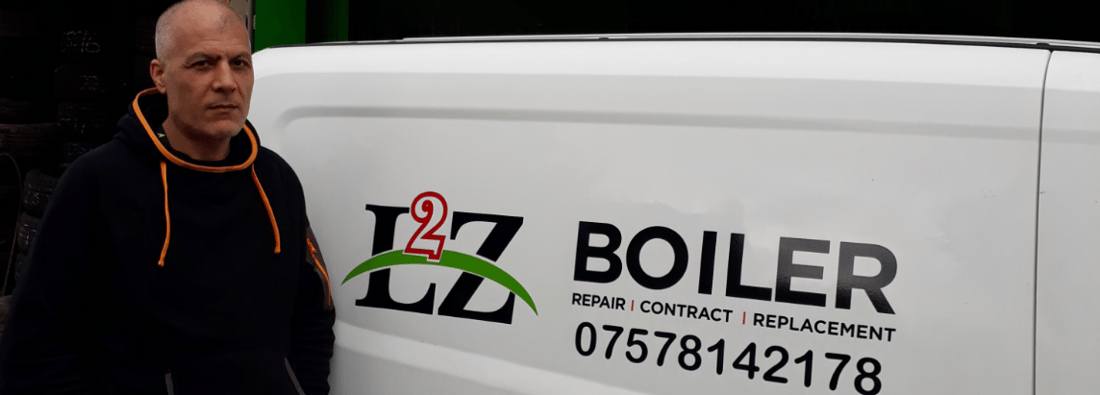 Main header - "L2Z Central Heating & Boiler Repair"