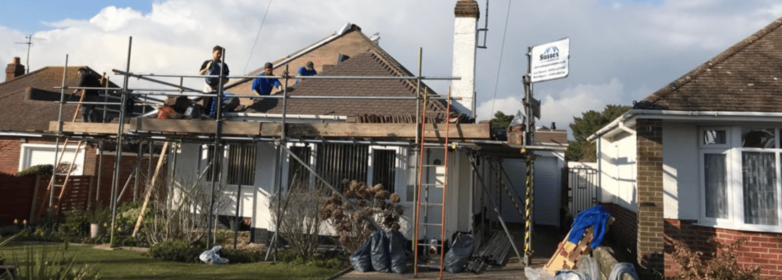 Main header - "SUSSEX ROOFERS"