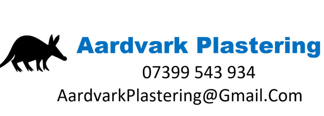 Main header - "Aardvark plastering"