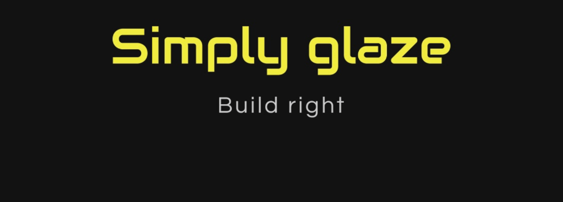 Main header - "SIMPLY GLAZE LTD"