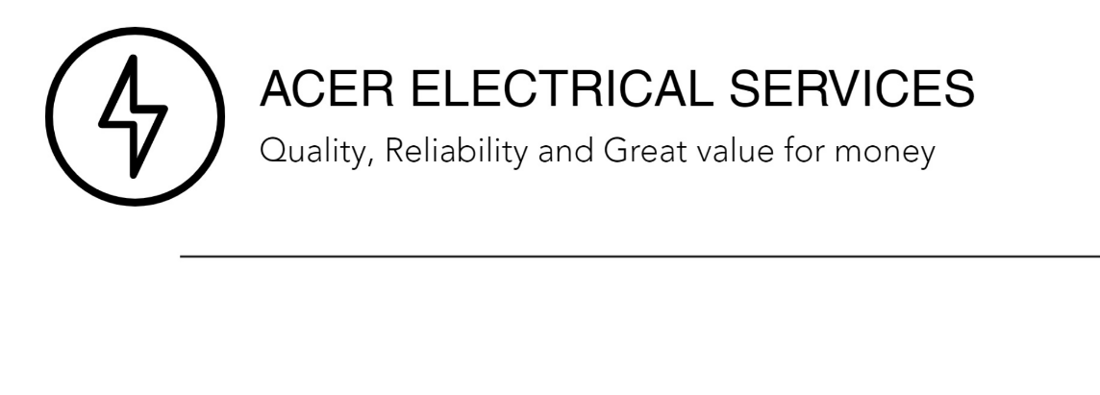 Main header - "Acer Electricians"