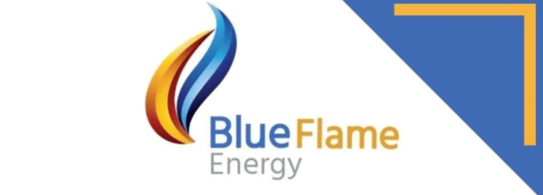 Main header - "Blue Flame - Energy"