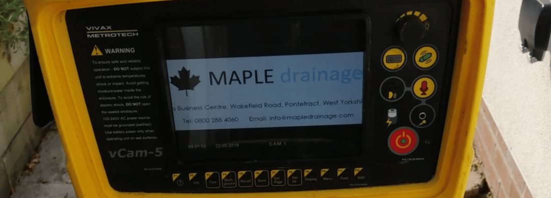 Main header - "Maple Drainage Ltd"