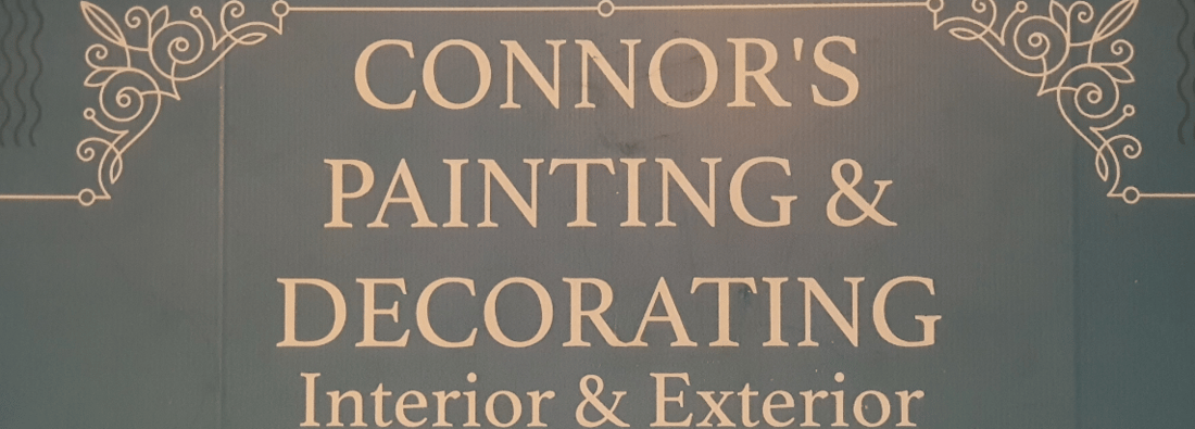 Main header - "Connor's Painting & Decorating"