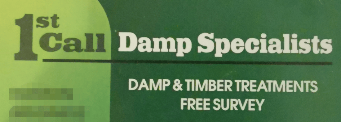 Main header - "1st Damp Specialist Ltd"