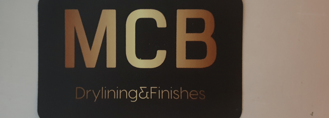 Main header - "MCB DRYLINING AND FINISHES LIMITED"