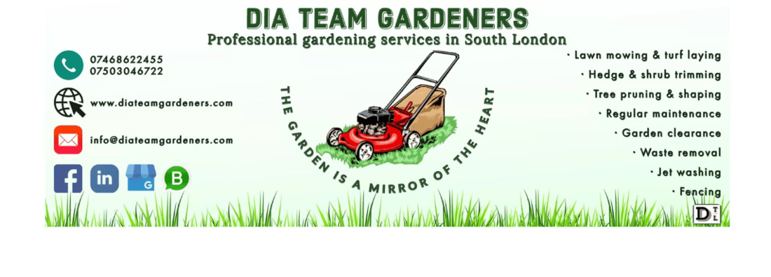 Main header - "DIA Team Gardeners"