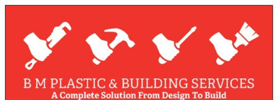 Main header - "B M Plastic & Building Services"