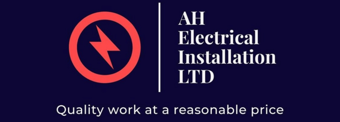 Main header - "AH Electrical Installation LTD"