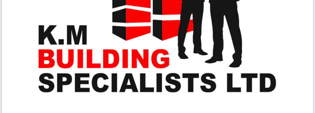 Main header - "KM Building specialists"