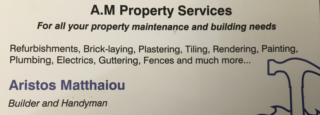Main header - "AM Property Services"