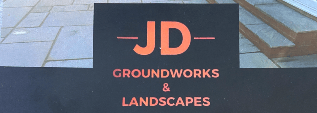 Main header - "JD Groundworks & Landscapes"