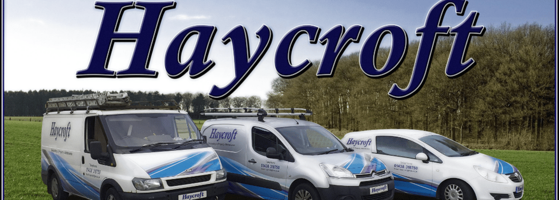 Main header - "Haycroft Decorating &property maintenance"