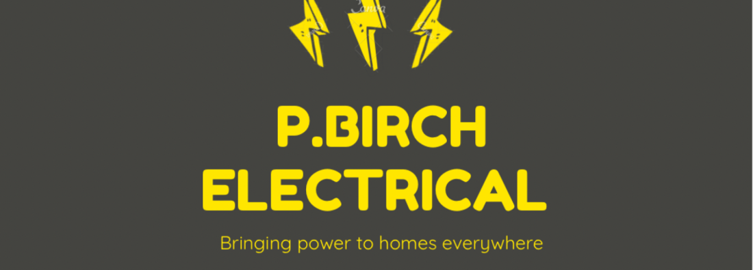 Main header - "P.Birch Electricals"