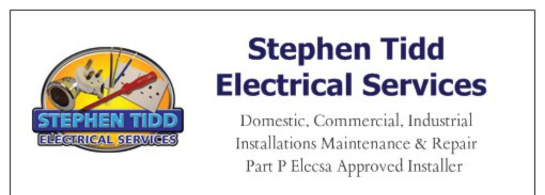Main header - "Stephen Tidd Electrical Services"