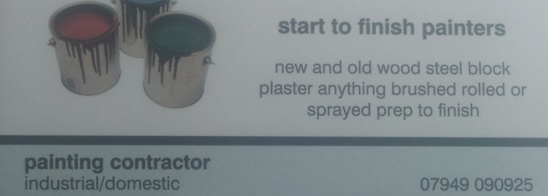 Main header - "Start to Finish Painters ltd"