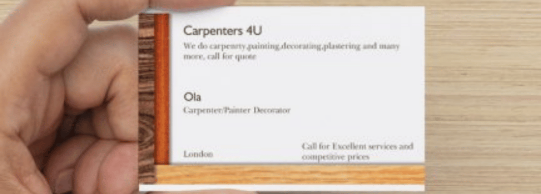 Main header - "Carpenters4U"