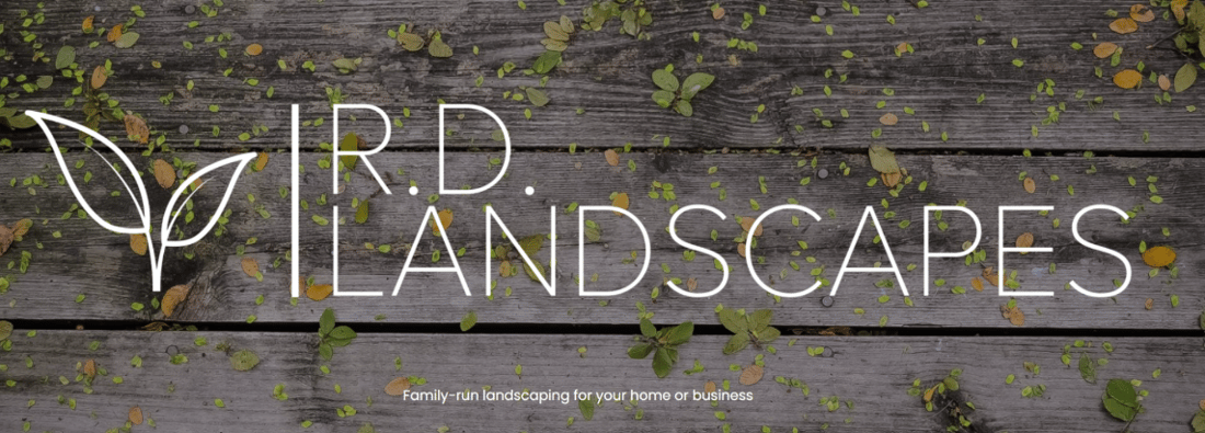 Main header - "R . D. Landscapes"