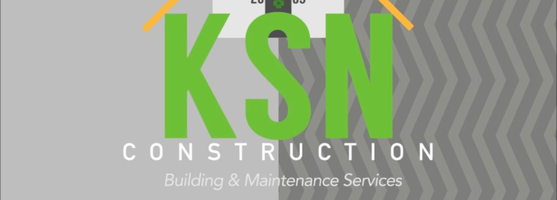 Main header - "KSN Construction"