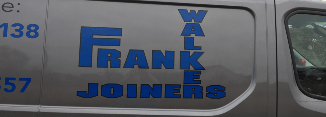 Main header - "Frank Walker Joiners"