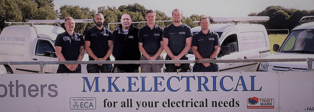 Main header - "M.K. Electrical"