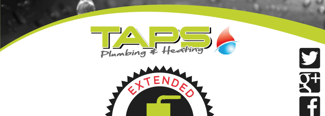 Main header - "Taps Plumbing & Heating services"