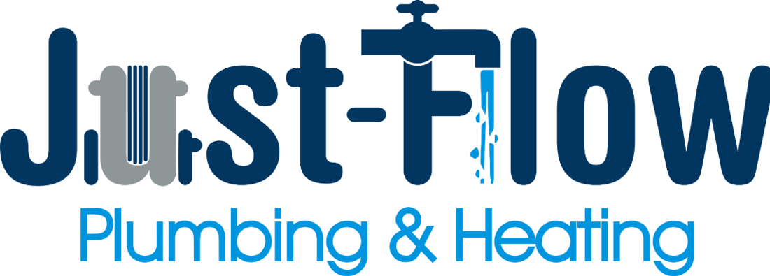 Main header - "Just-Flow Plumbing and Heating Ltd"